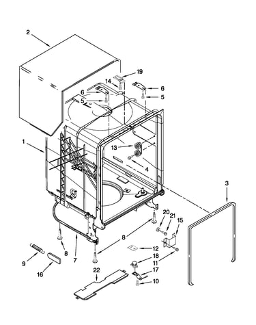 Tub and frame parts