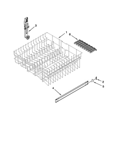 Upper rack and track parts