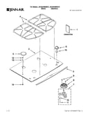 Cooktop, burner and grate parts