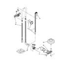 Maytag MDBS469PAS0 fill, drain and overfill parts diagram