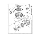 Maytag MDBS469PAB0 pump and motor parts diagram