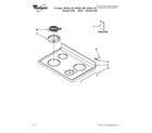 Whirlpool YRF263LXTB0 cooktop parts diagram
