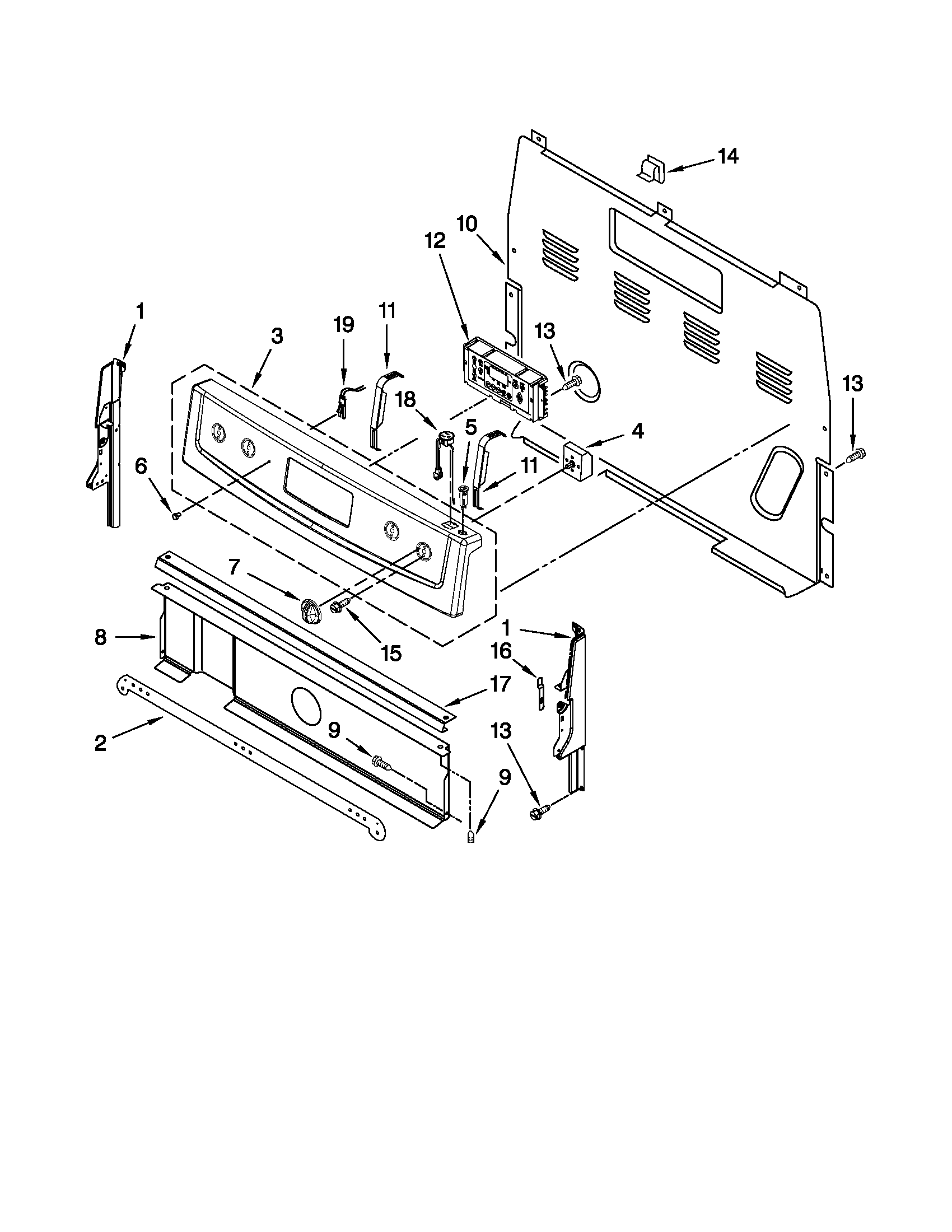 Control panel parts