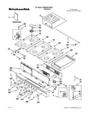 Cooktop, burner and grate parts