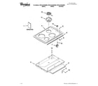 Whirlpool WCC31430AW00 cooktop parts diagram