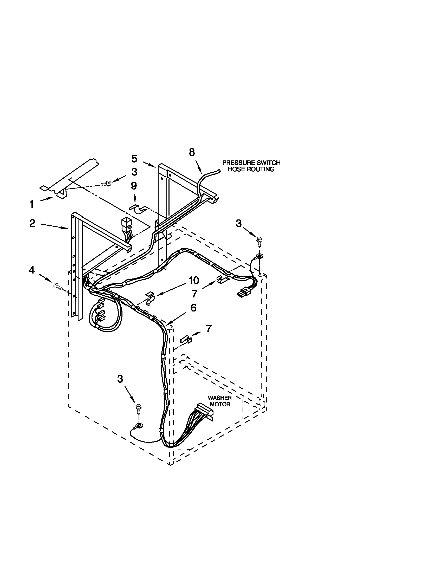 DRYER SUPPORT AND WASHER PARTS