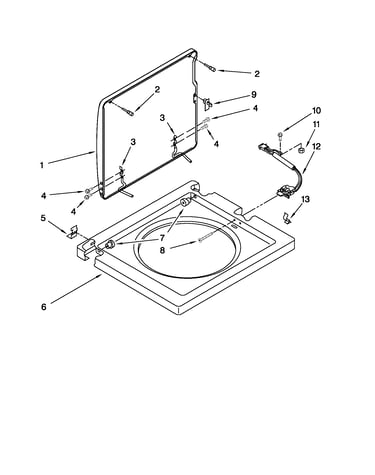 Washer top and lid parts