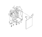 Whirlpool LTG5243DQB washer cabinet parts diagram