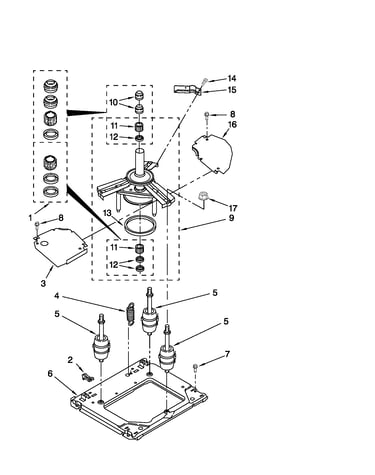 Machine base parts