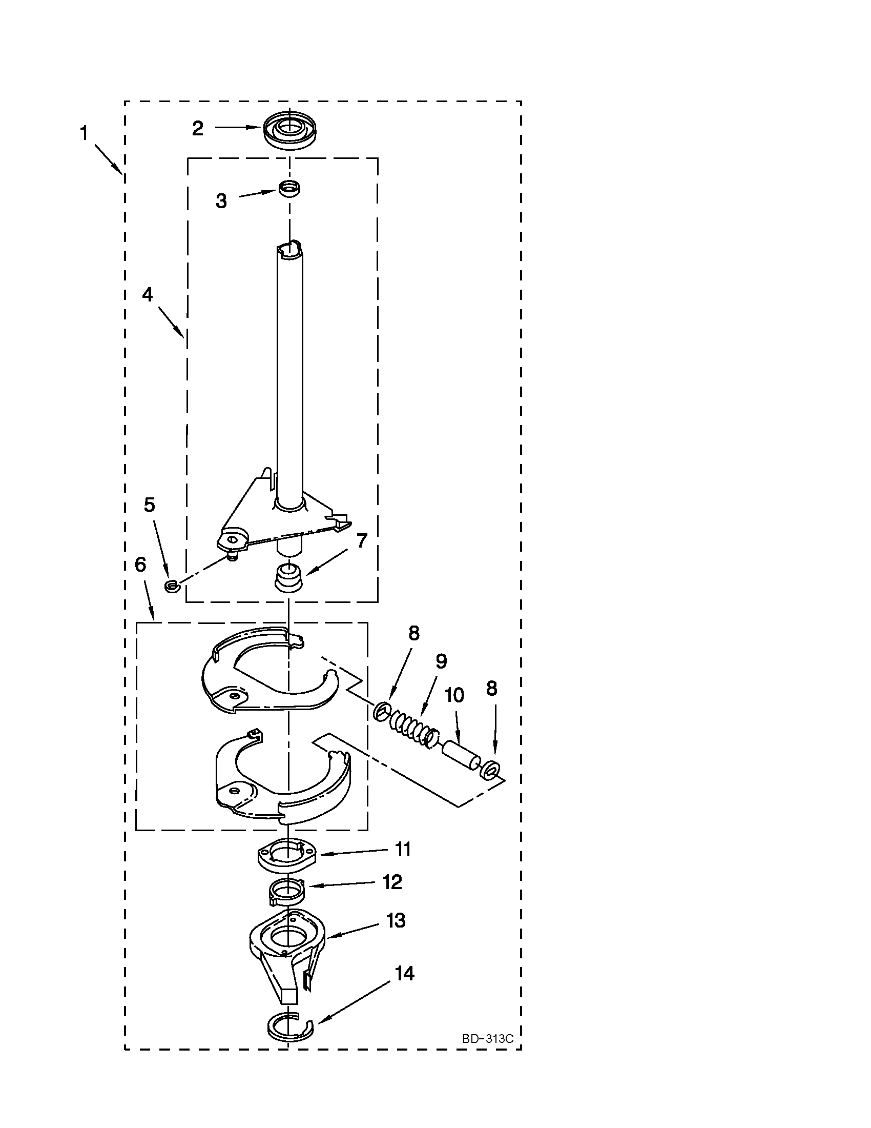 Brake and drive tube parts