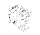 Whirlpool 4GWTW5550YW0 console and dispenser parts diagram