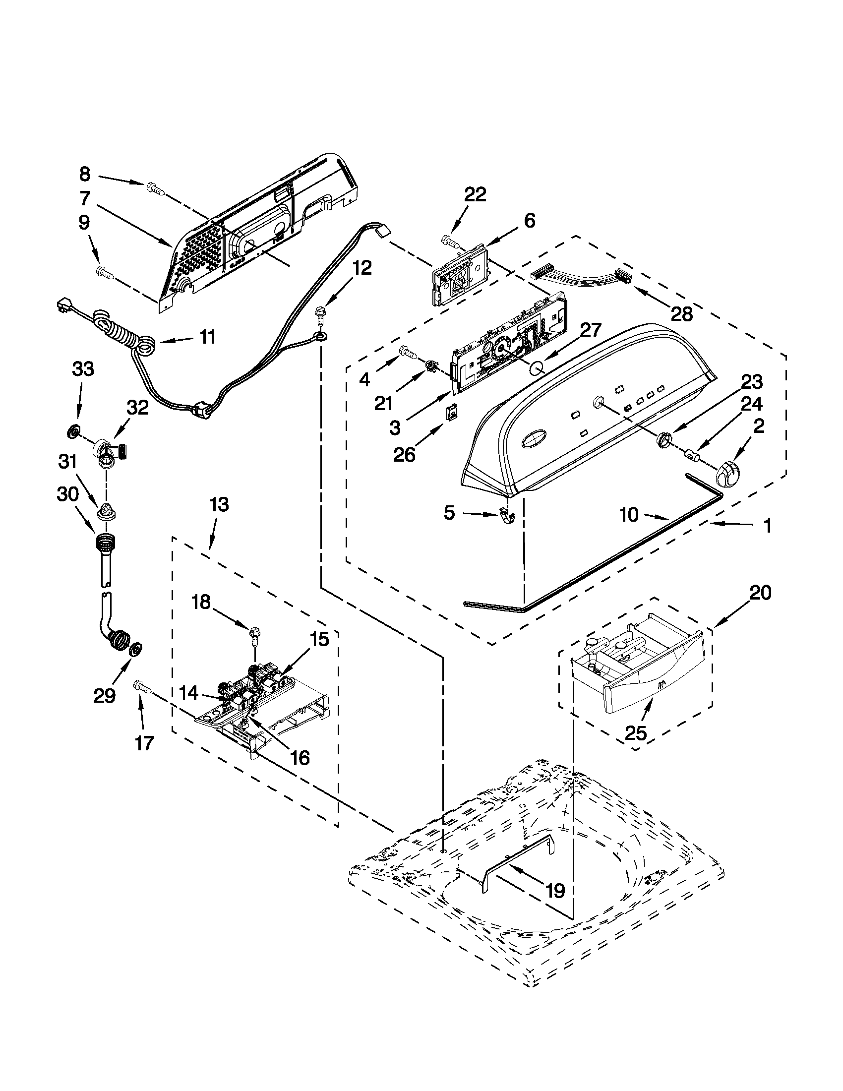 Console and dispenser parts