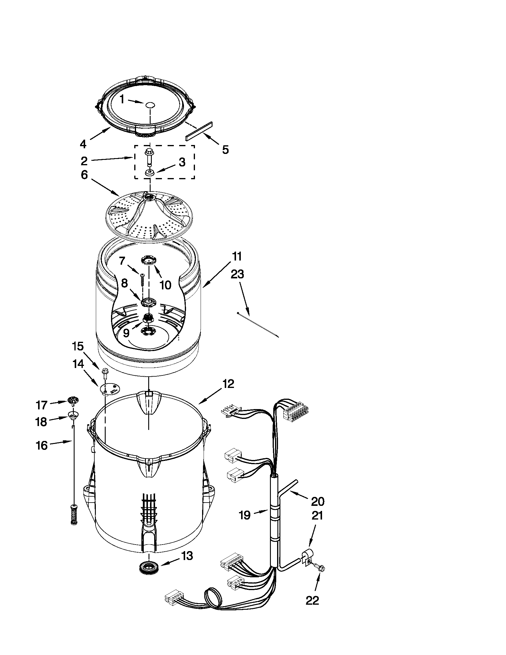 Basket and tub parts