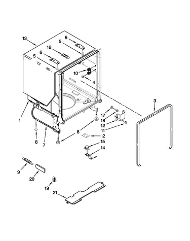 Tub and frame parts