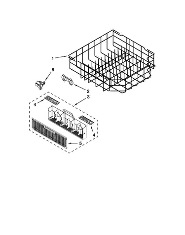 Lower rack parts
