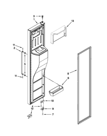 Freezer door parts