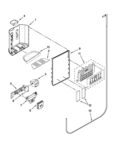 Dispenser front parts