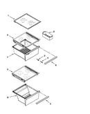 Refrigerator shelf parts