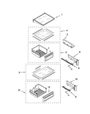 Refrigerator shelf parts