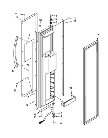 Freezer door parts