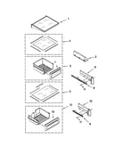 Refrigerator shelf parts