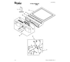 Whirlpool WGD9051YW1 top and console parts diagram