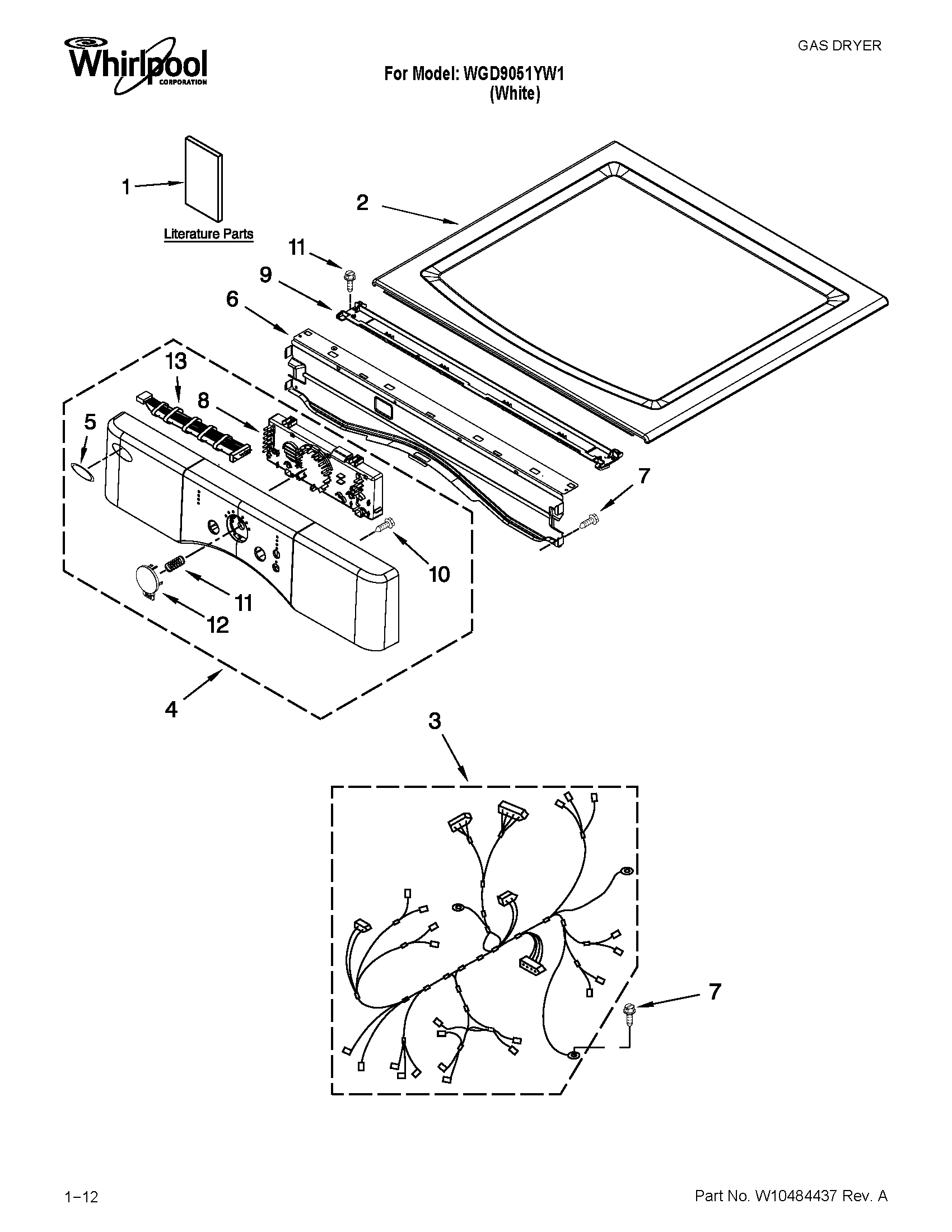 Top and console parts