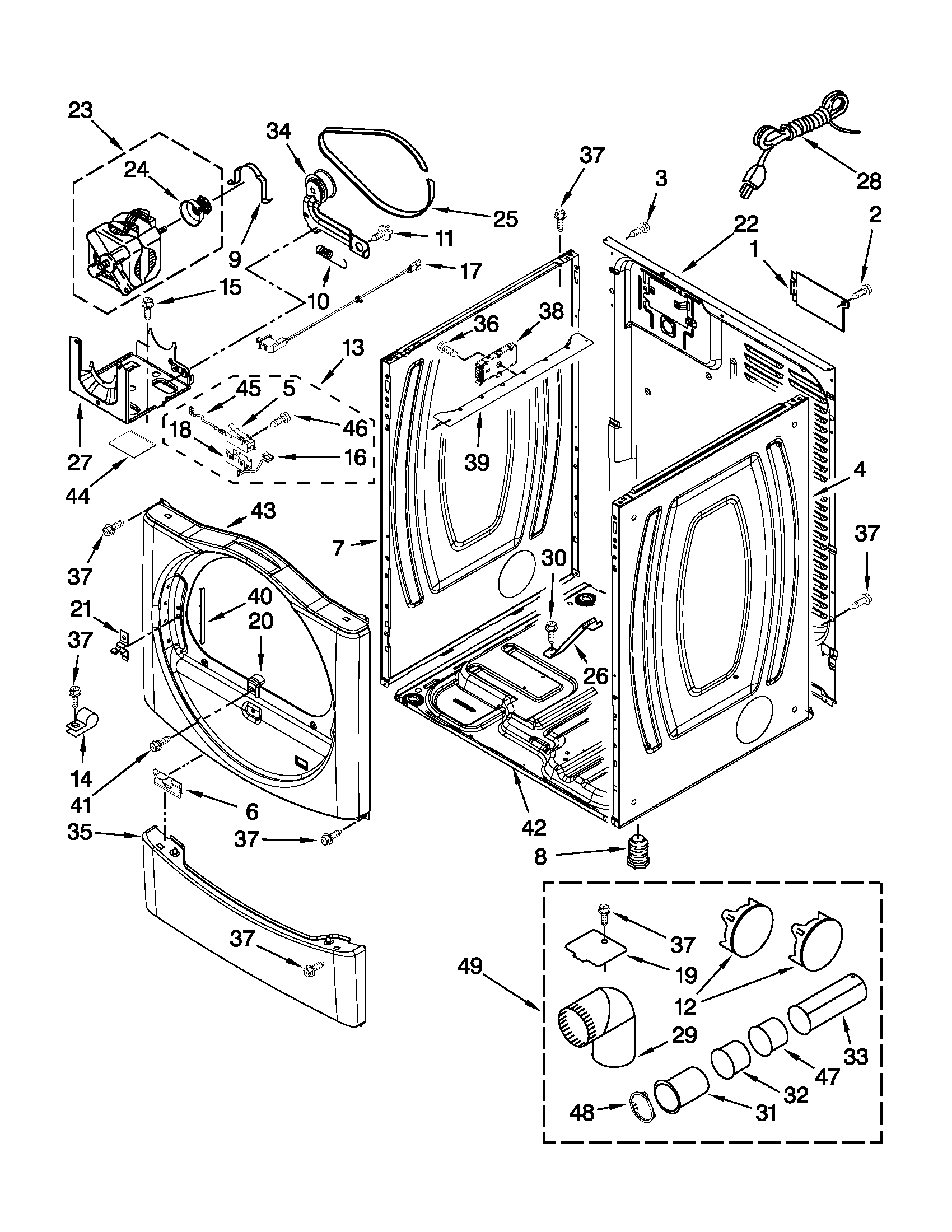 Cabinet parts