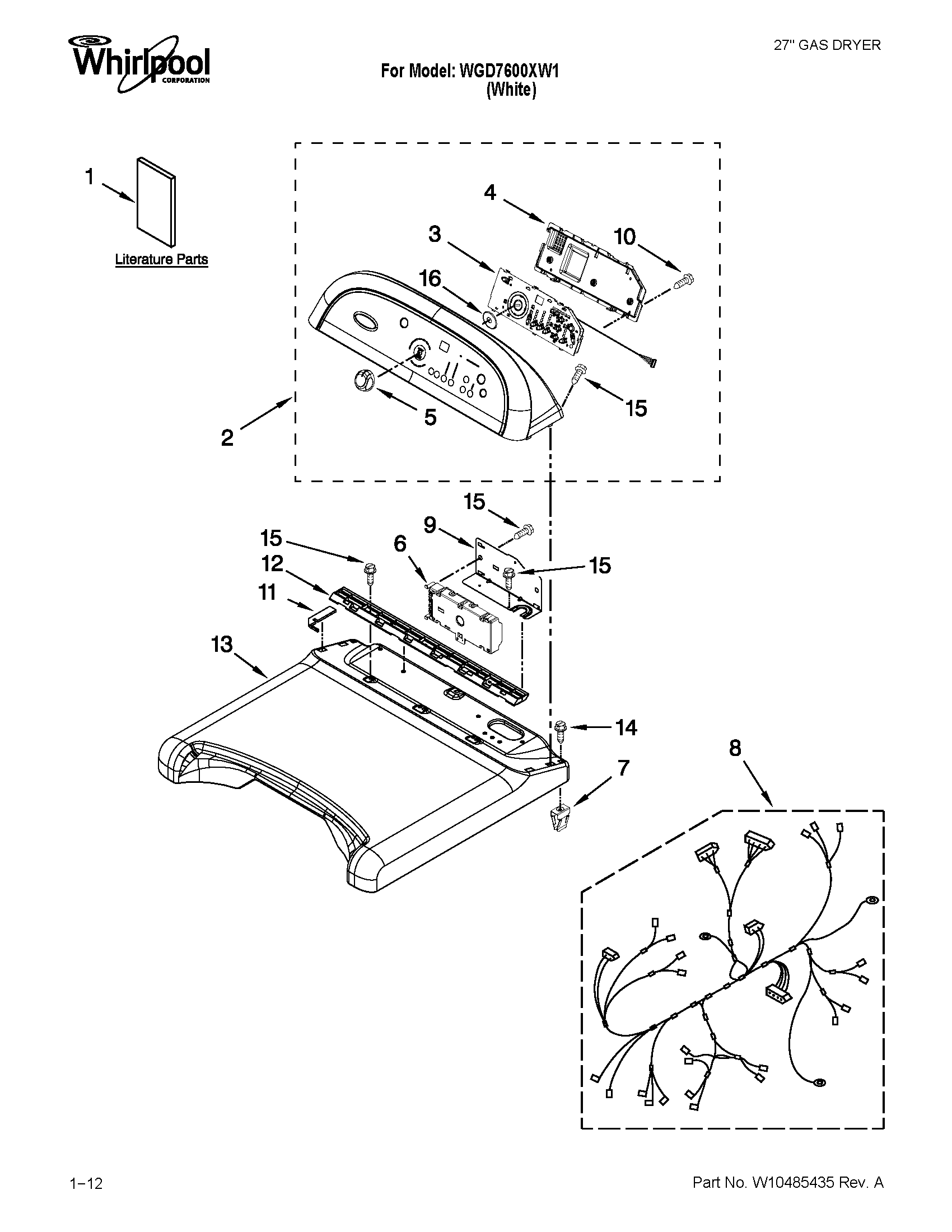 Top and console parts