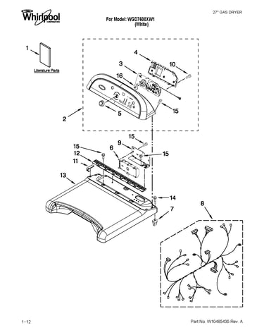 Top and console parts