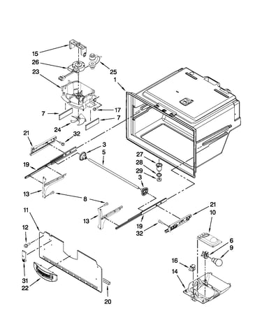 Freezer liner parts