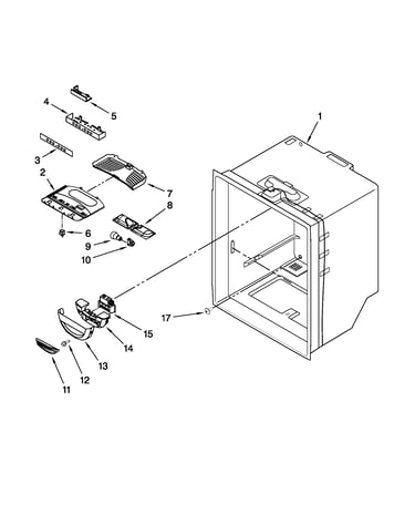 Refrigerator liner parts