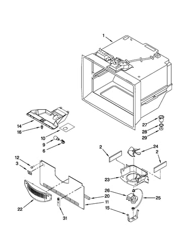 Freezer liner parts
