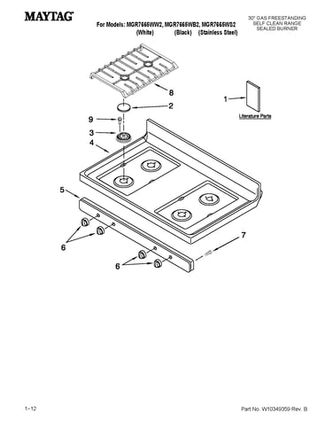 Cooktop parts