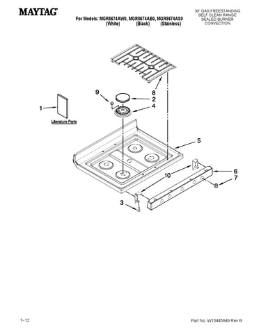 Cooktop parts