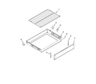 Maytag MGR8674AW0 drawer and rack parts diagram