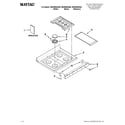 Maytag MGR8880AW0 cooktop parts diagram