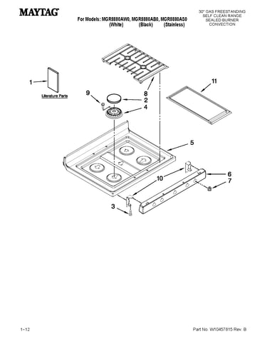 Cooktop parts