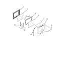 Maytag MGR8880AW0 door parts diagram