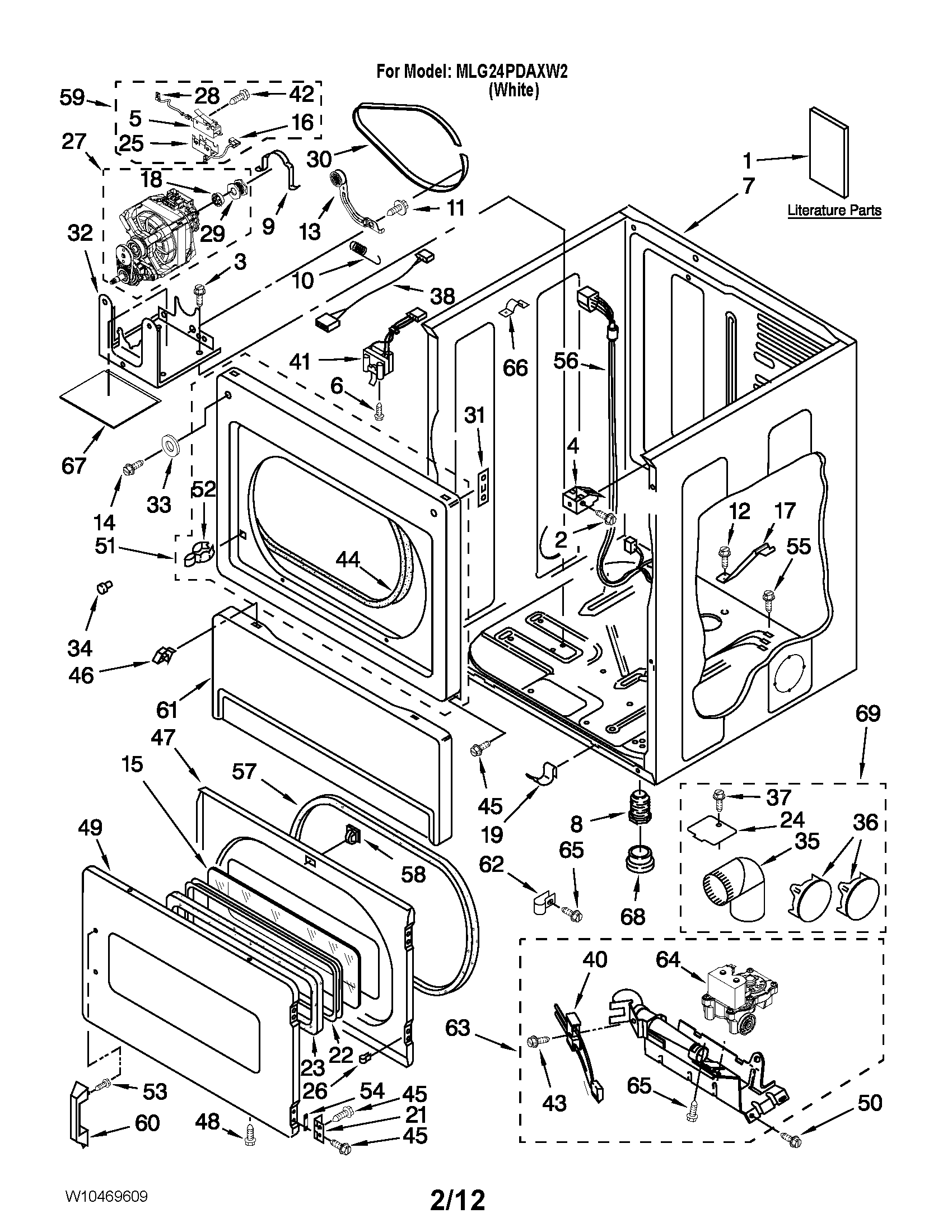 LOWER CABINET AND FRONT PANEL PARTS