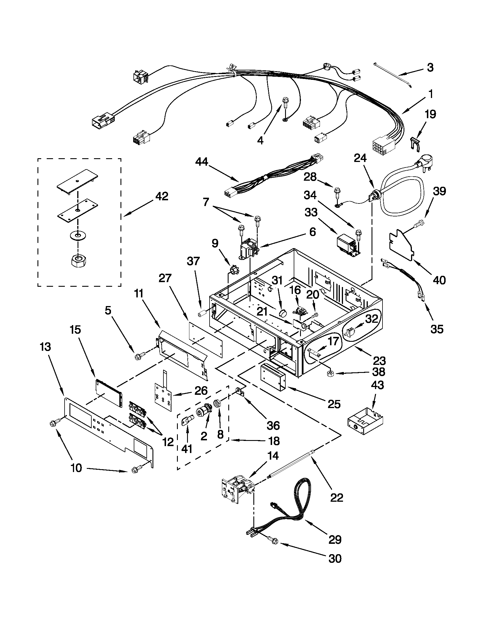 CONTROL PANEL AND SEPARATOR PARTS