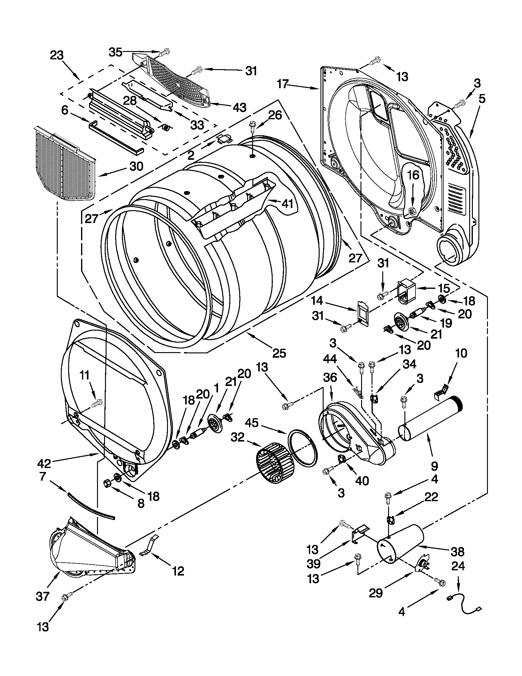 UPPER AND LOWER BULKHEAD PARTS