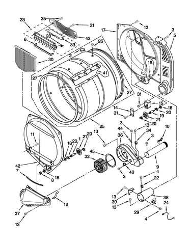 Upper and lower bulkhead parts