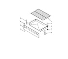 Maytag YMER5605YW1 drawer & broiler parts diagram