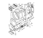 Maytag MGT3800XW1 dryer bulkhead parts diagram