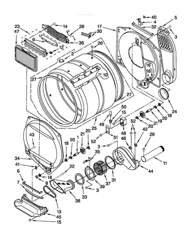 Dryer bulkhead parts
