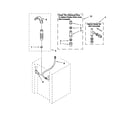 Maytag MGT3800XW1 water system parts diagram