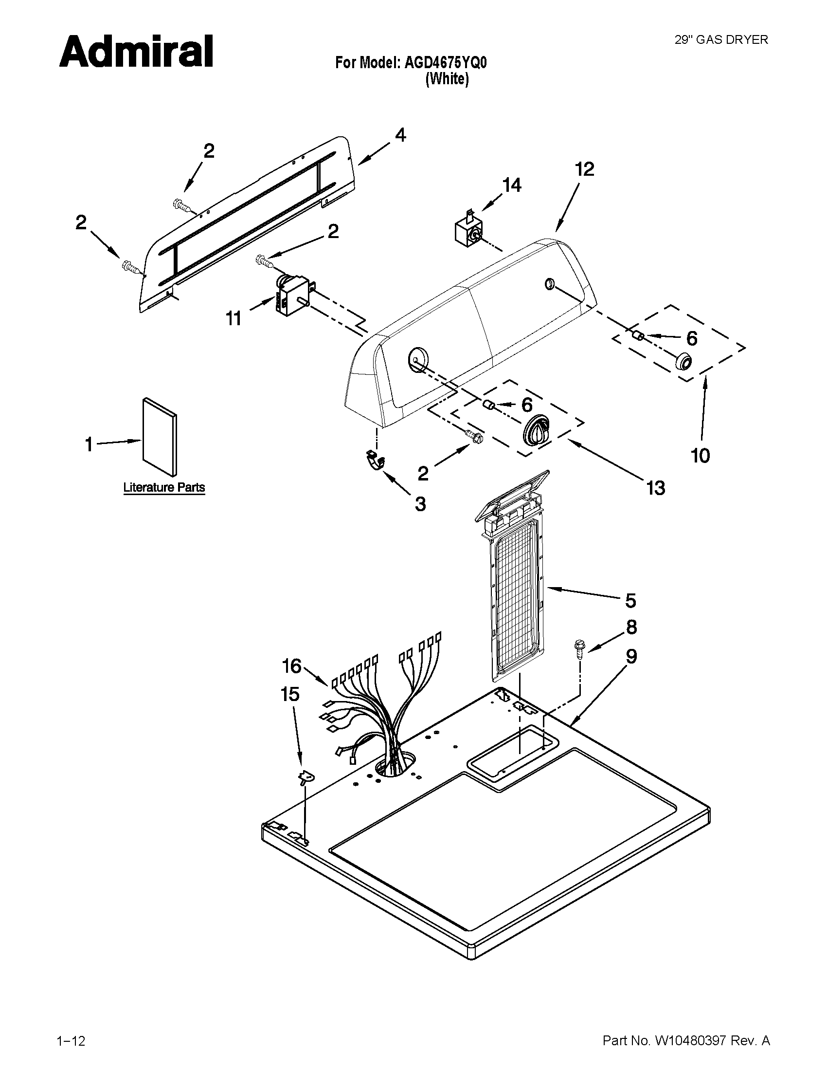 Top and console parts