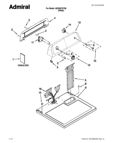 Top and console parts