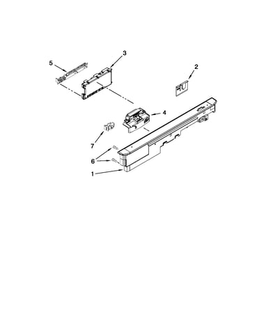 Control panel and latch parts